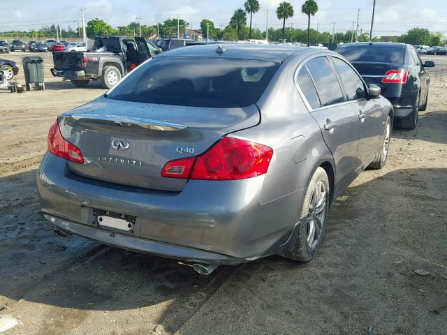 JN1CV6AP7FM500819 - 2015 INFINITI Q40 GRAY photo 4