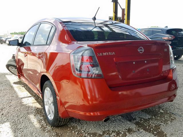 3N1AB6AP2BL619012 - 2011 NISSAN SENTRA 2.0 RED photo 3