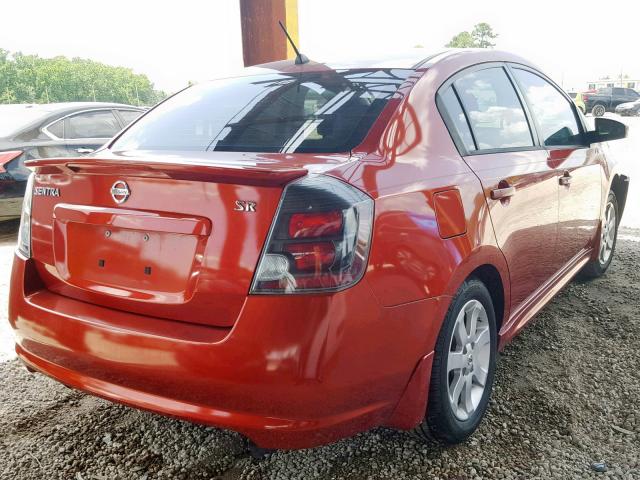 3N1AB6AP2BL619012 - 2011 NISSAN SENTRA 2.0 RED photo 4