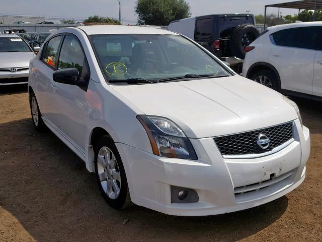 3N1AB6APXCL732031 - 2012 NISSAN SENTRA 2.0 WHITE photo 1