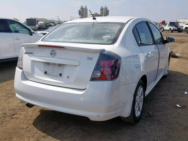 3N1AB6APXCL732031 - 2012 NISSAN SENTRA 2.0 WHITE photo 4