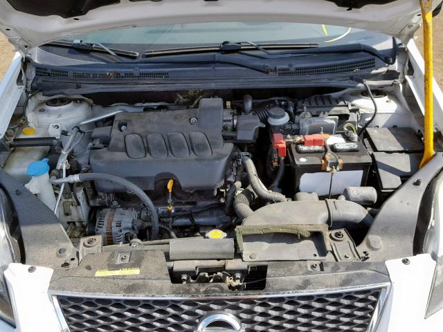 3N1AB6APXCL732031 - 2012 NISSAN SENTRA 2.0 WHITE photo 7