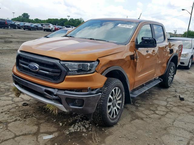 1FTER4FH5KLA08032 - 2019 FORD RANGER SUP ORANGE photo 2