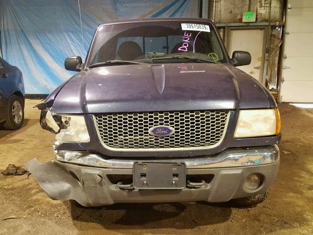 1FTZR15E91PA33336 - 2001 FORD RANGER SUP BLUE photo 9