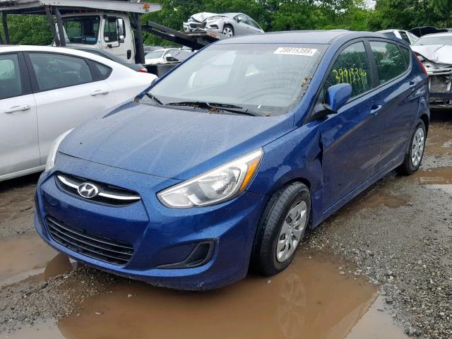 KMHCT5AE4HU325830 - 2017 HYUNDAI ACCENT SE BLUE photo 2