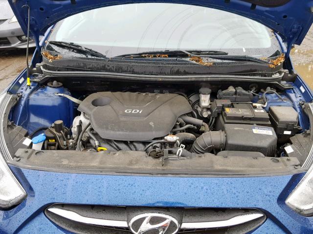 KMHCT5AE4HU325830 - 2017 HYUNDAI ACCENT SE BLUE photo 7