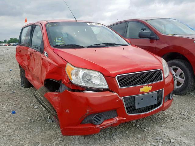 KL1TD6DE7BB155637 - 2011 CHEVROLET AVEO LS RED photo 1