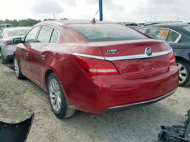 1G4GB5GR4EF111287 - 2014 BUICK LACROSSE RED photo 3