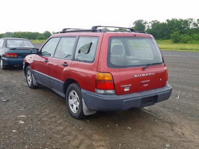 JF1SF6352XH739678 - 1999 SUBARU FORESTER L RED photo 3