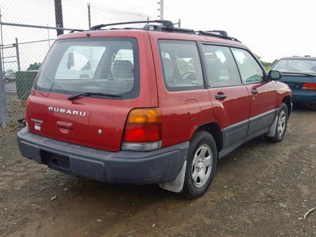 JF1SF6352XH739678 - 1999 SUBARU FORESTER L RED photo 4