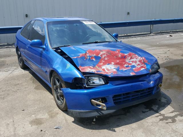 1HGEJ2121SL046020 - 1995 HONDA CIVIC DX BLUE photo 1