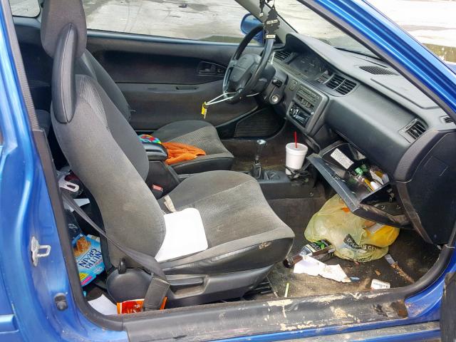 1HGEJ2121SL046020 - 1995 HONDA CIVIC DX BLUE photo 5