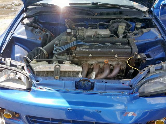 1HGEJ2121SL046020 - 1995 HONDA CIVIC DX BLUE photo 7