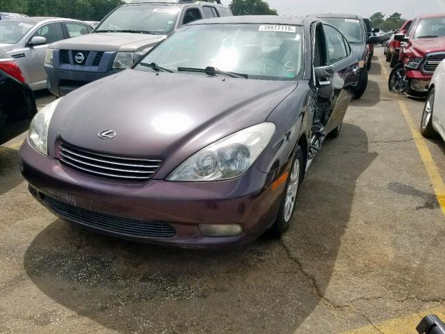 JTHBF30G220052477 - 2002 LEXUS ES 300 MAROON photo 2