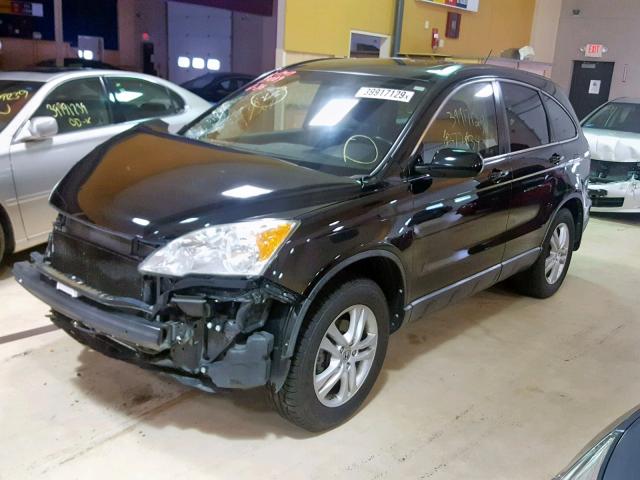 JHLRE4H72BC013130 - 2011 HONDA CR-V EXL BLACK photo 2