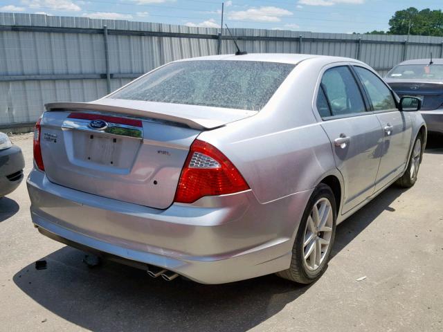 3FAHP0JA4BR267110 - 2011 FORD FUSION SEL WHITE photo 4