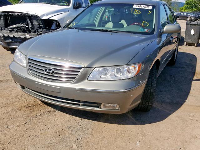 KMHFC46F37A225131 - 2007 HYUNDAI AZERA SE GREEN photo 9