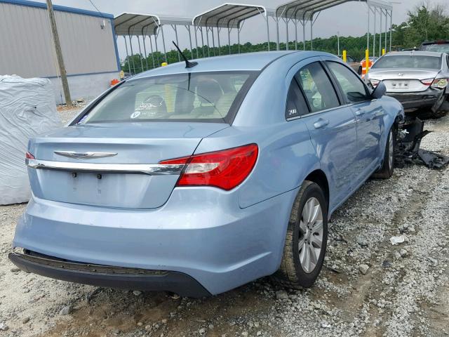 1C3CCBBB2CN175568 - 2012 CHRYSLER 200 TOURIN BLUE photo 4