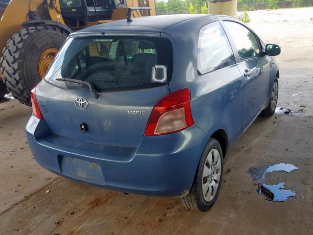 JTDJT923575099967 - 2007 TOYOTA YARIS BLUE photo 4