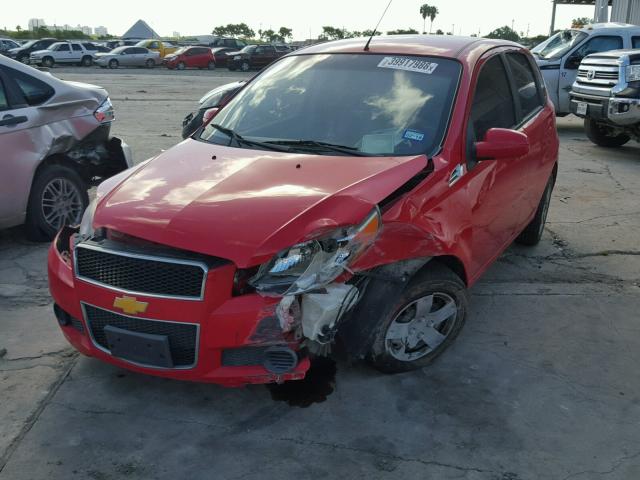 KL1TD6DE5BB137685 - 2011 CHEVROLET AVEO LS RED photo 2