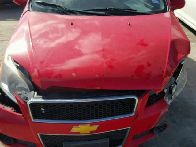 KL1TD6DE5BB137685 - 2011 CHEVROLET AVEO LS RED photo 7