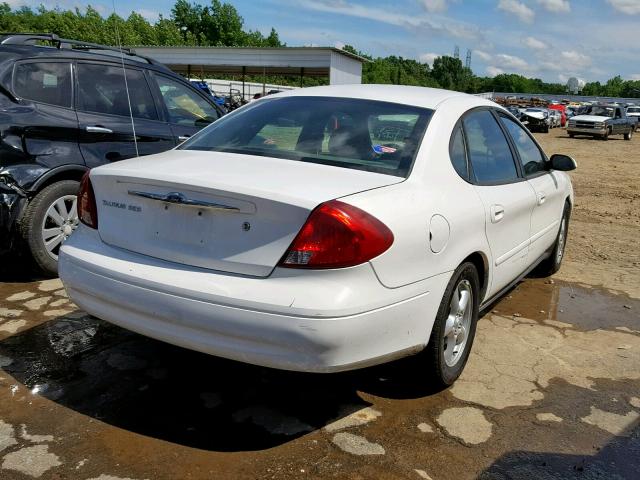 1FAFP55U33A262940 - 2003 FORD TAURUS SES WHITE photo 4