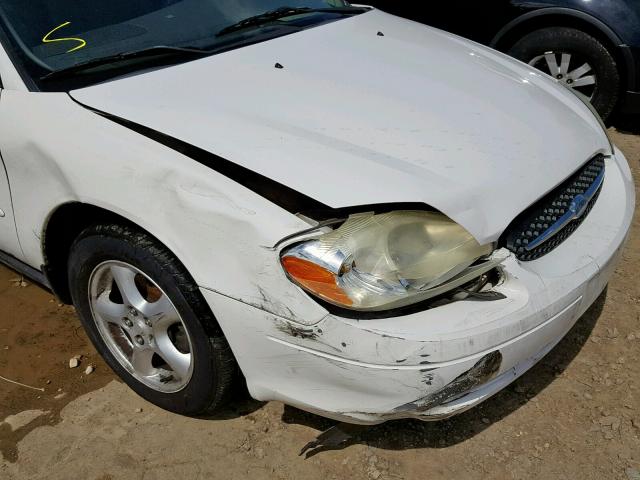 1FAFP55U33A262940 - 2003 FORD TAURUS SES WHITE photo 9