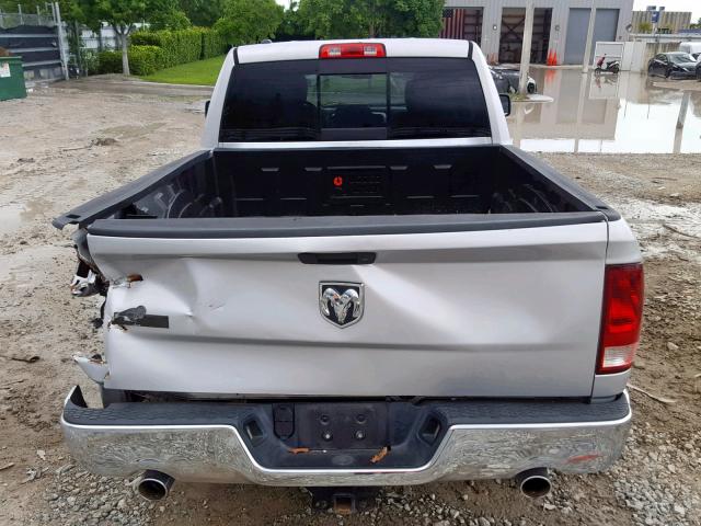 1C6RR6GT4DS679515 - 2013 RAM 1500 SLT SILVER photo 9