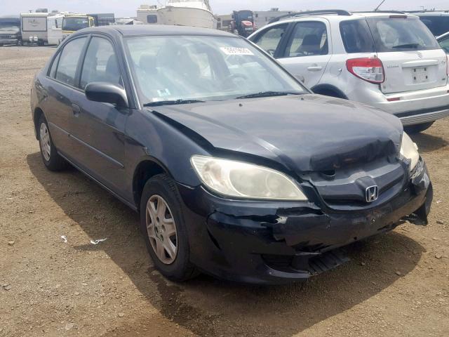 2HGES16375H563655 - 2005 HONDA CIVIC DX V BLACK photo 1