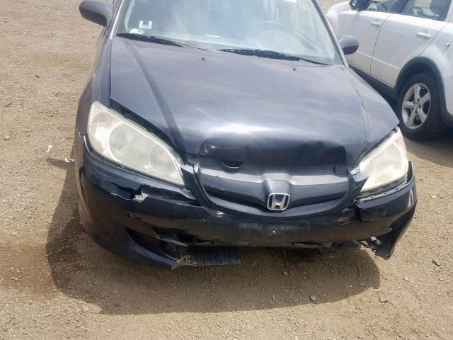 2HGES16375H563655 - 2005 HONDA CIVIC DX V BLACK photo 7