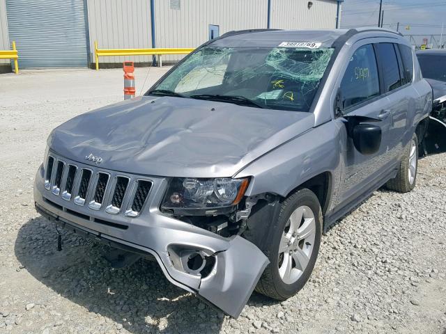 1C4NJCBA6HD147437 - 2017 JEEP COMPASS SP ვერცხლისფერი ფოტო 2