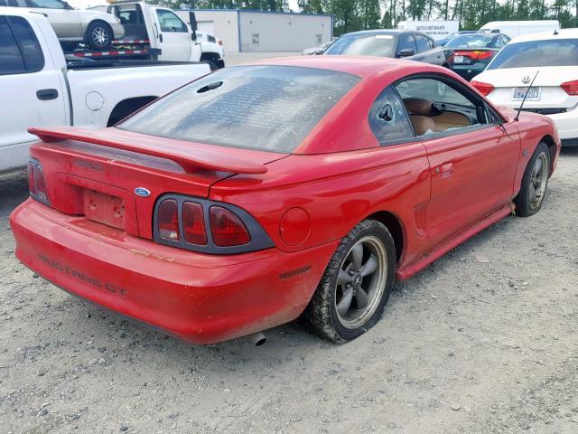 1FALP42T2SF121979 - 1995 FORD MUSTANG GT RED photo 4