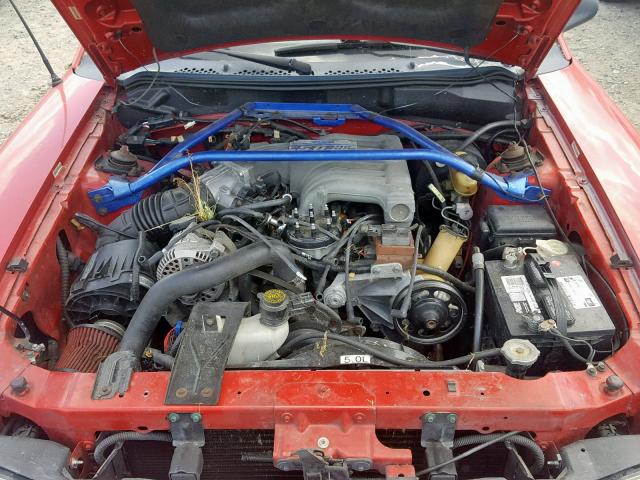 1FALP42T2SF121979 - 1995 FORD MUSTANG GT RED photo 7