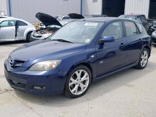 JM1BK343581133979 - 2008 MAZDA 3 HATCHBAC BLUE photo 2