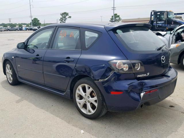 JM1BK343581133979 - 2008 MAZDA 3 HATCHBAC BLUE photo 3