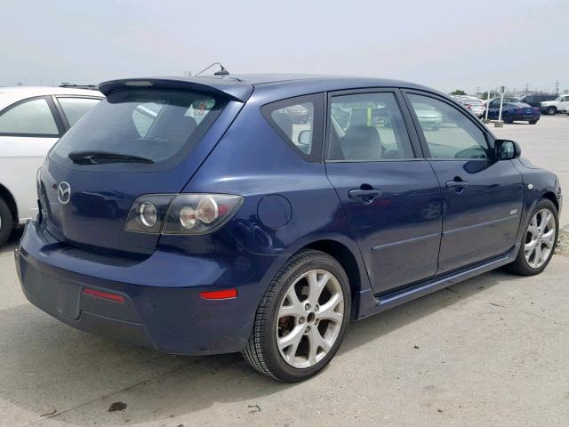 JM1BK343581133979 - 2008 MAZDA 3 HATCHBAC BLUE photo 4