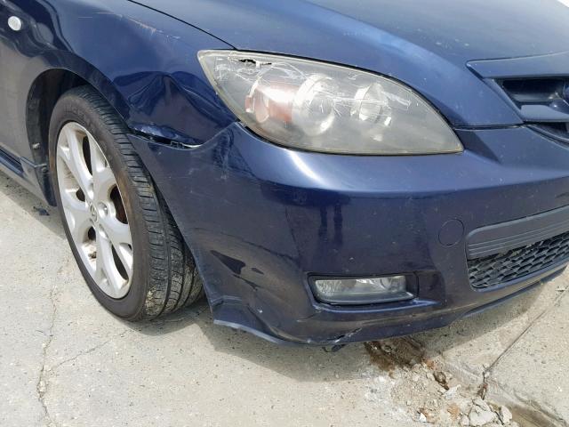 JM1BK343581133979 - 2008 MAZDA 3 HATCHBAC BLUE photo 9