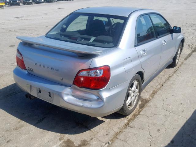 JF1GD29674G505963 - 2004 SUBARU IMPREZA WR SILVER photo 4