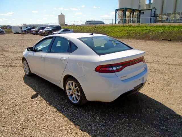 1C3CDFBA4DD117304 - 2013 DODGE DART SXT WHITE photo 3