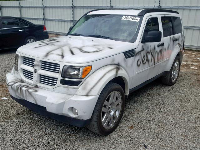 1D4PU4GX1BW512494 - 2011 DODGE NITRO HEAT WHITE photo 2