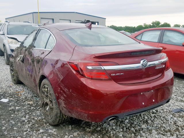 2G4GL5EX9H9155698 - 2017 BUICK REGAL SPOR BURGUNDY photo 3