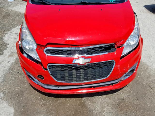 KL8CF6S95DC573693 - 2013 CHEVROLET SPARK 2LT RED photo 7