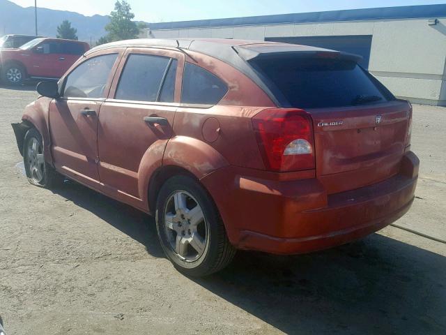 1B3HB28B68D728474 - 2008 DODGE CALIBER ORANGE photo 3