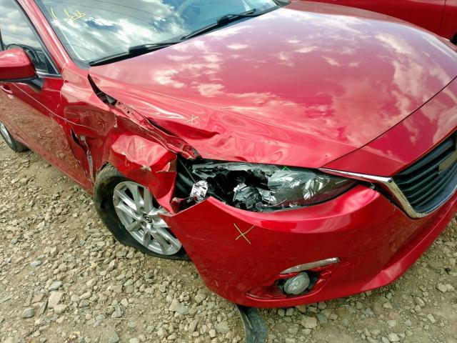 3MZBM1V71FM168645 - 2015 MAZDA 3 RED photo 9