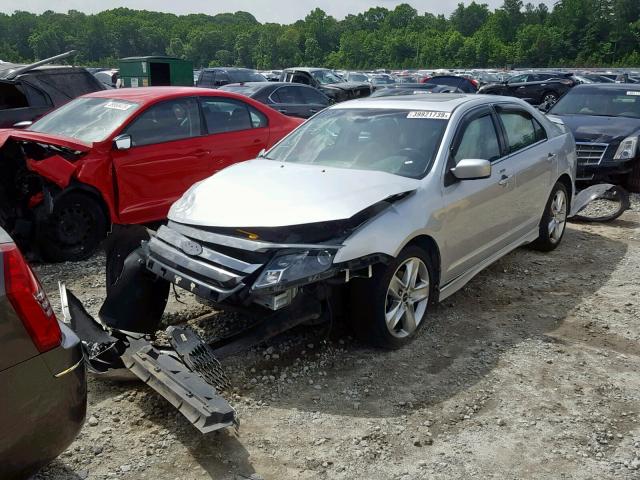 3FAHP0KC6CR251167 - 2012 FORD FUSION SPO SILVER photo 2