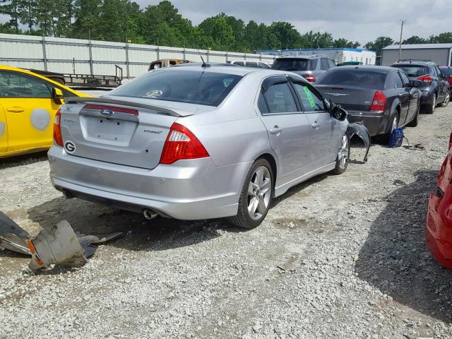 3FAHP0KC6CR251167 - 2012 FORD FUSION SPO SILVER photo 4