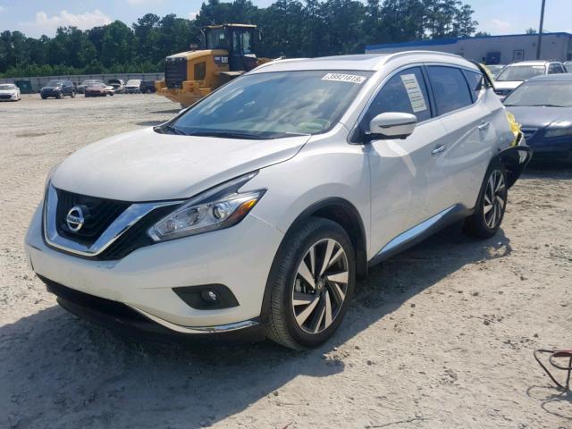 5N1AZ2MG3JN146146 - 2018 NISSAN MURANO S WHITE photo 2