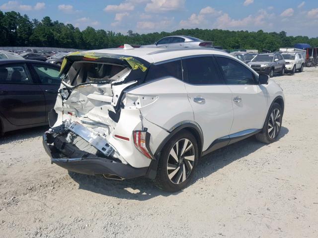 5N1AZ2MG3JN146146 - 2018 NISSAN MURANO S WHITE photo 4