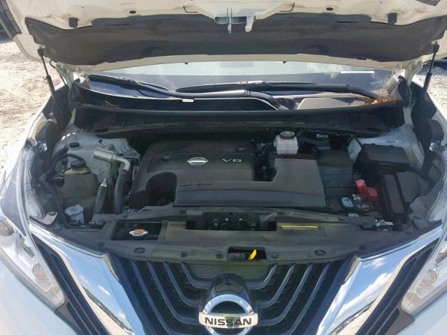 5N1AZ2MG3JN146146 - 2018 NISSAN MURANO S WHITE photo 7