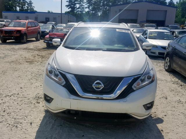 5N1AZ2MG3JN146146 - 2018 NISSAN MURANO S WHITE photo 9